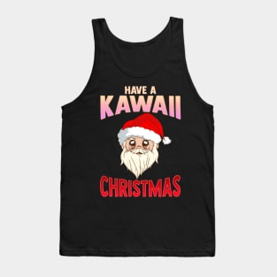 Have a Kawaii Christmas Funny Anime Santa Claus Tank Top